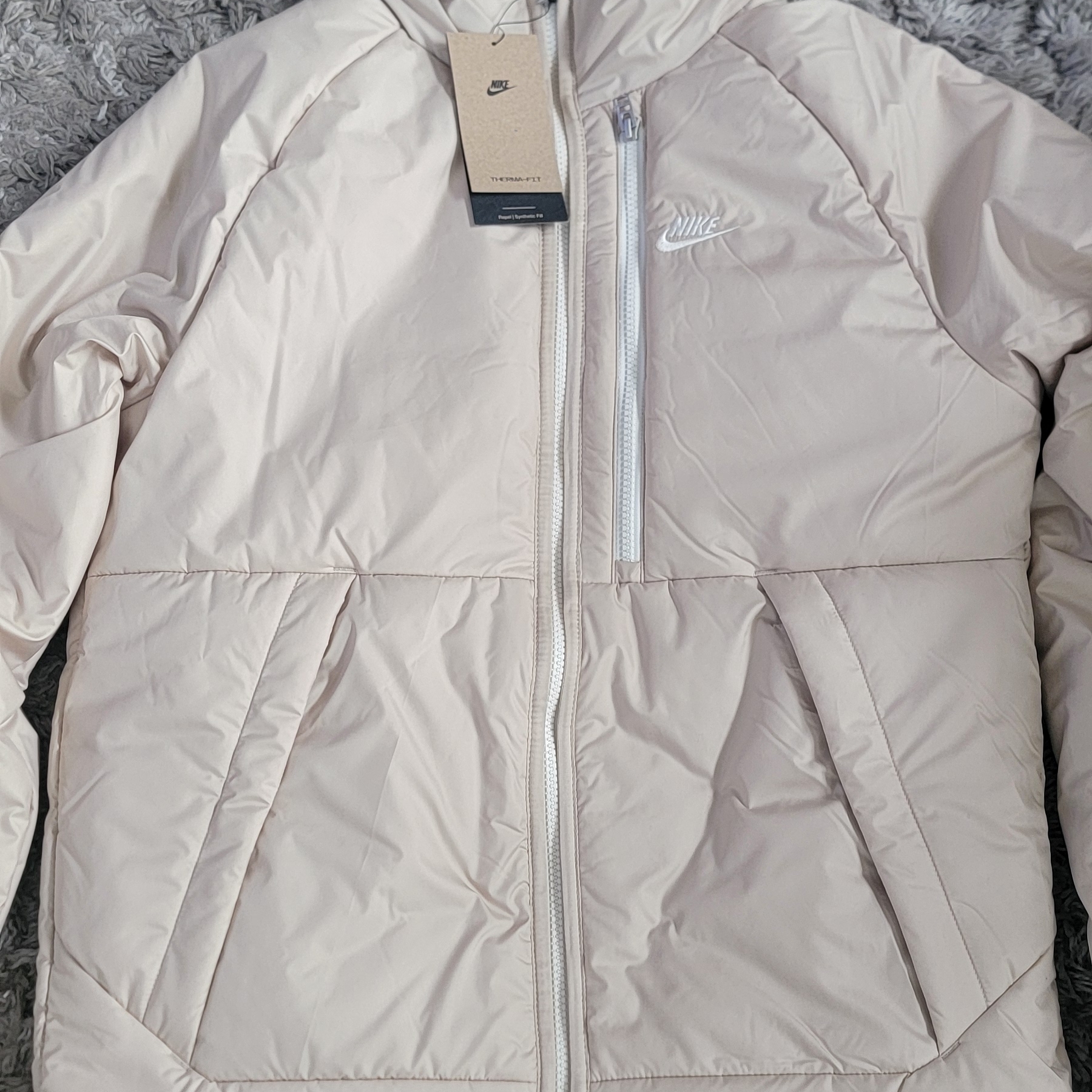 Nike Men's Beige Puffer Jacket